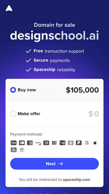 Screenshot of designschool.ai