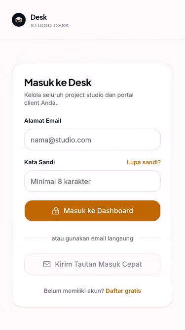 Screenshot of desk.ai.id
