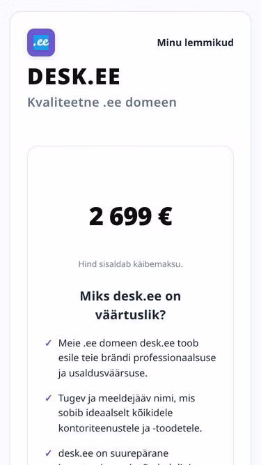 Screenshot of desk.ee