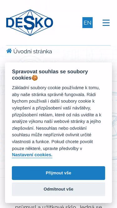 Screenshot of desko.cz