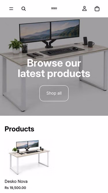 Screenshot of desko.lk