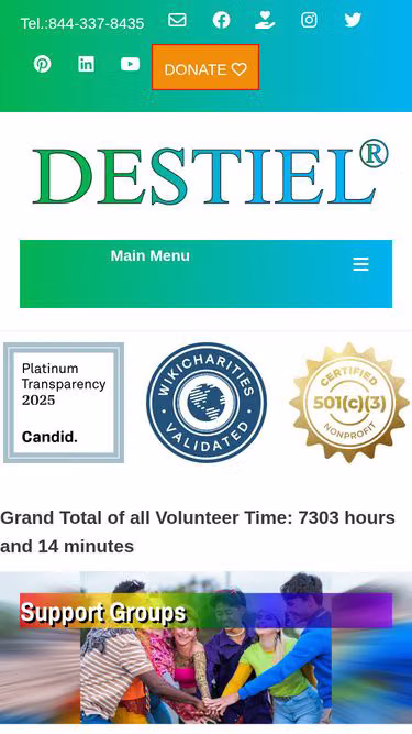 Screenshot of destiel.com
