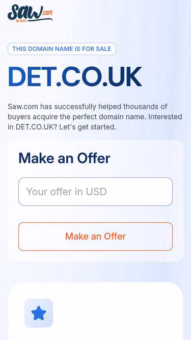 Screenshot of det.co.uk