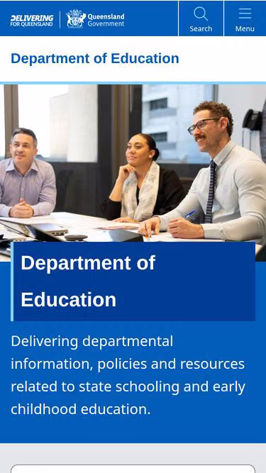 Screenshot of det.qld.gov.au