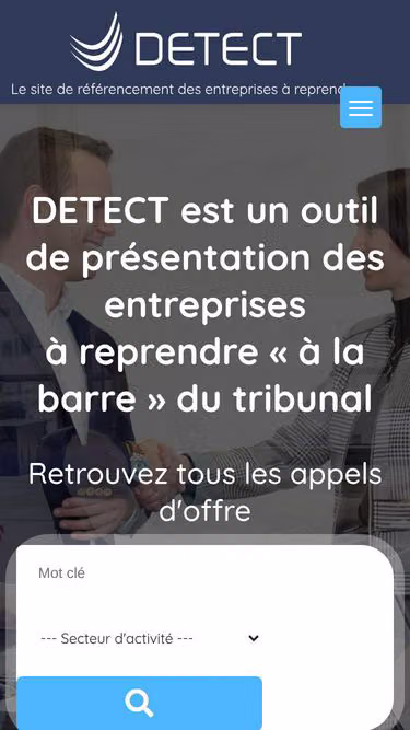 Screenshot of detect.fr
