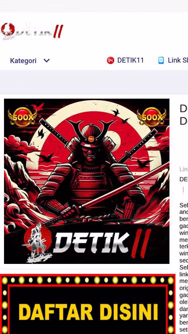 Screenshot of detik11.xyz