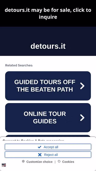 Screenshot of detours.it