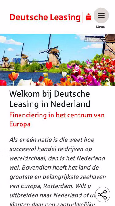 Screenshot of deutscheleasing.nl