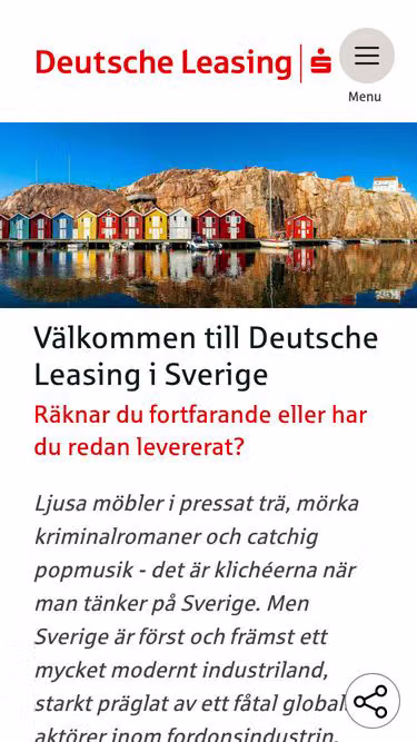 Screenshot of deutscheleasing.se