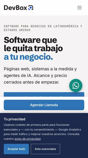 Screenshot of devbox.com.mx