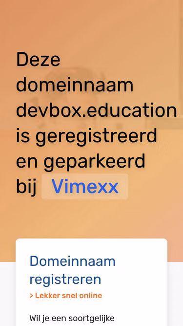 Screenshot of devbox.education