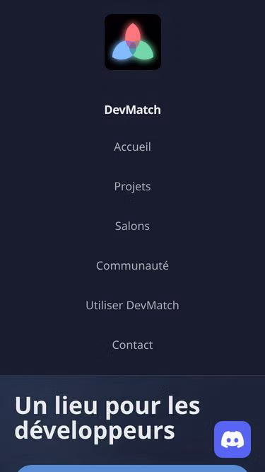 Screenshot of devmatch.fr