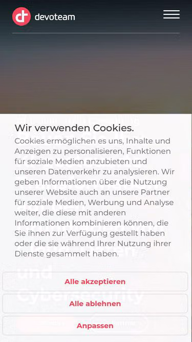 Screenshot of devoteam.de