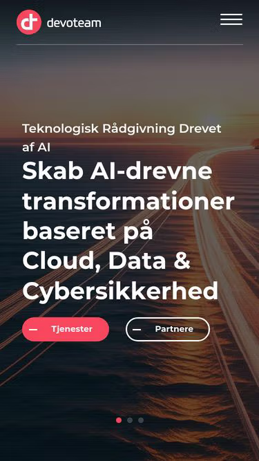 Screenshot of devoteam.dk