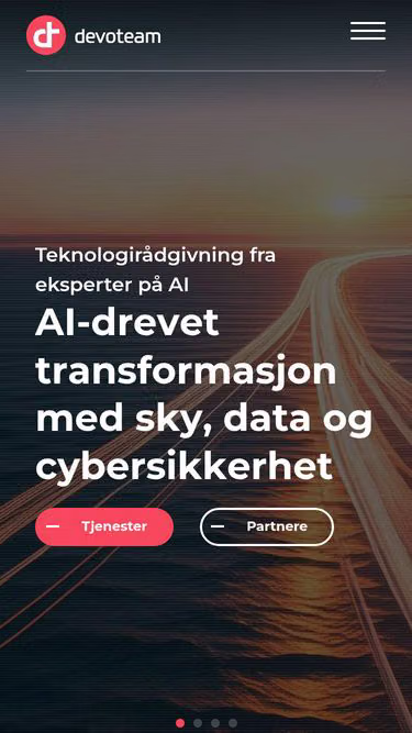 Screenshot of devoteam.no