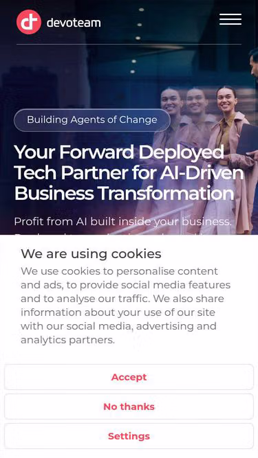 Screenshot of devoteam.uk