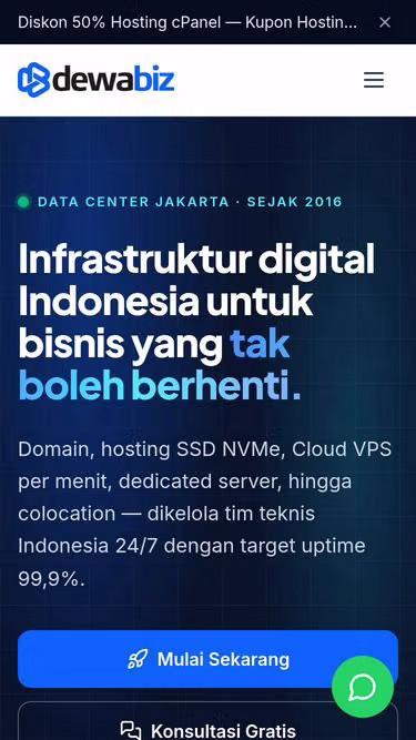 Screenshot of dewa.biz