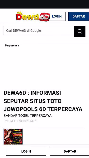 Screenshot of dewa6d.io