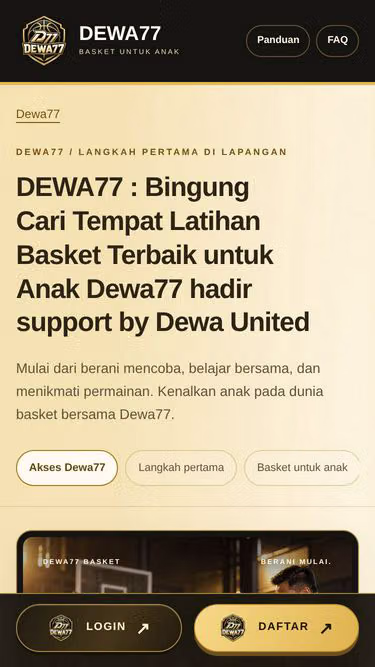 Screenshot of dewa77.cfd