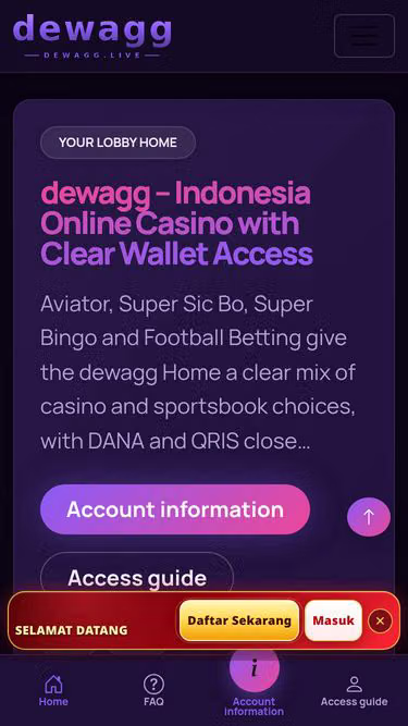 Screenshot of dewagg.live