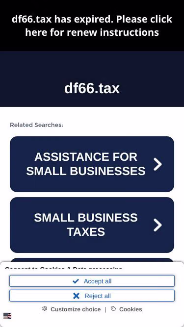 Screenshot of df66.tax