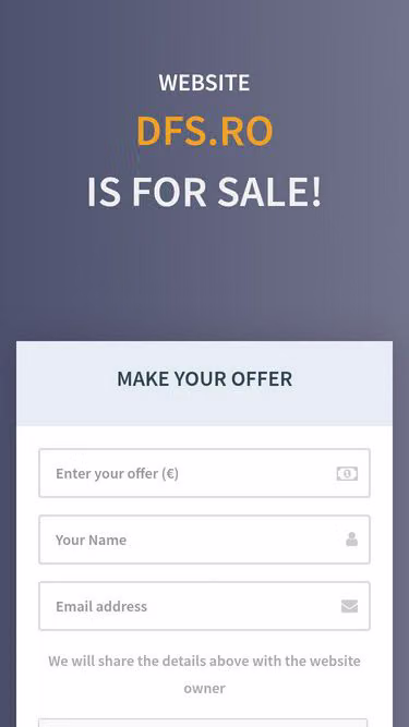 Screenshot of dfs.ro