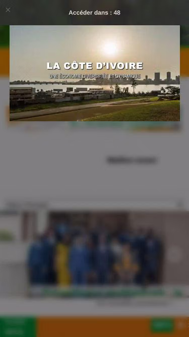 Screenshot of dge.gouv.ci