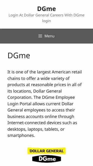 Screenshot of dgme.us