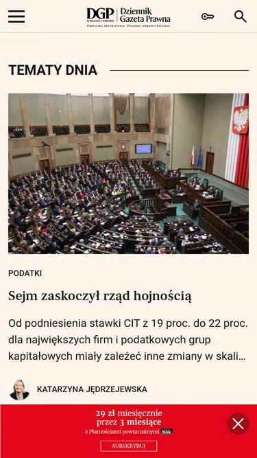 Screenshot of dgp.pl