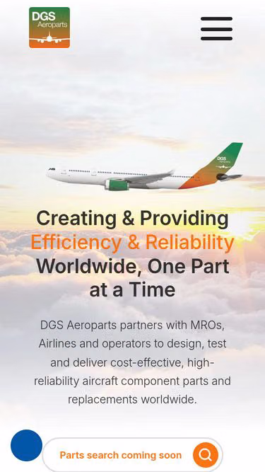 Screenshot of dgs.aero