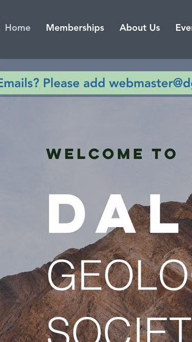 Screenshot of dgs.org