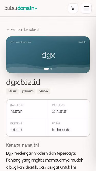 Screenshot of dgx.biz.id