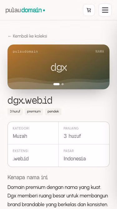 Screenshot of dgx.web.id