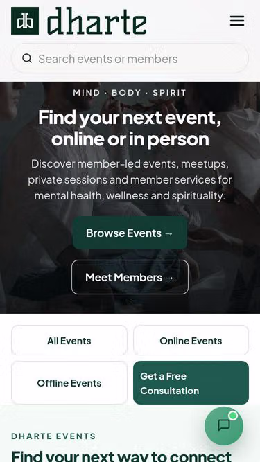 Screenshot of dharte.ca