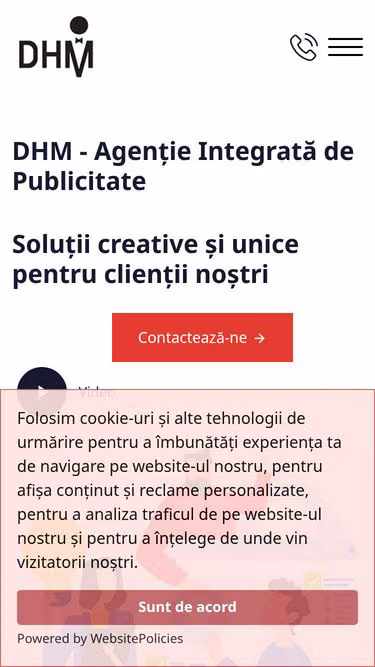 Screenshot of dhm.ro