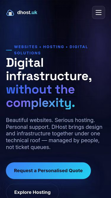 Screenshot of dhost.uk