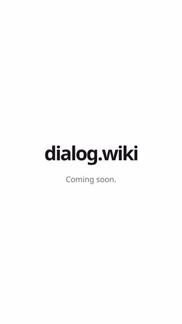 Screenshot of dialog.wiki