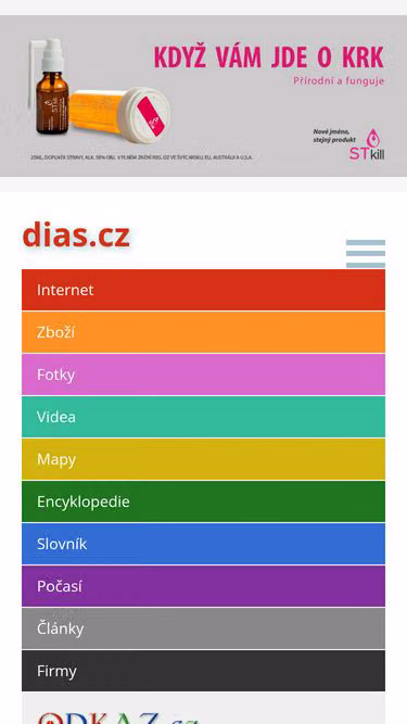 Screenshot of dias.cz