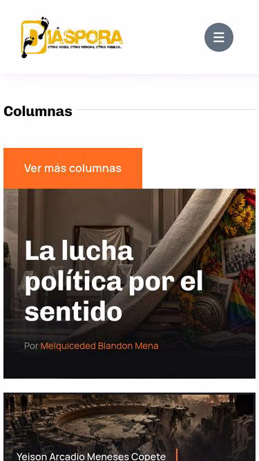 Screenshot of diaspora.com.co