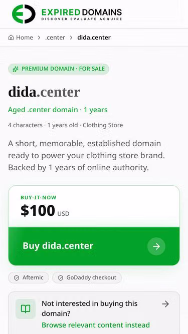 Screenshot of dida.center