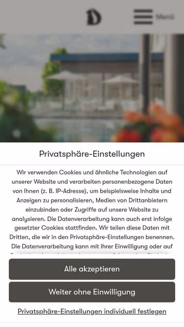 Screenshot of diedrich.de