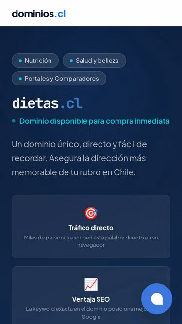 Screenshot of dietas.cl
