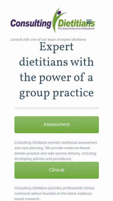 Screenshot of dietitian.co.nz