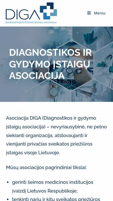 Screenshot of diga.lt