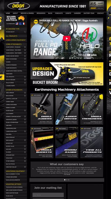 Screenshot of digga.kr