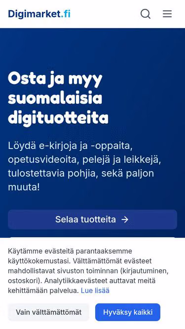 Screenshot of digimarket.fi