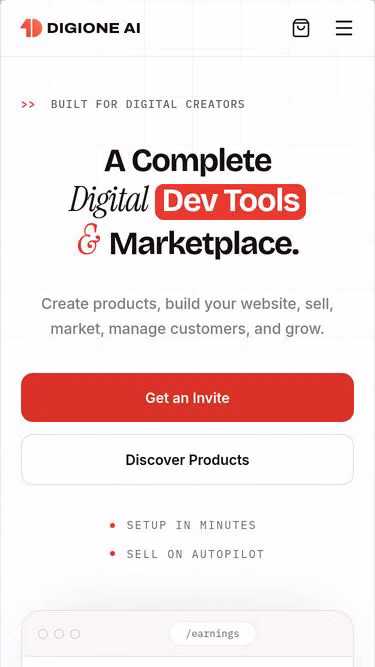 Screenshot of digione.ai