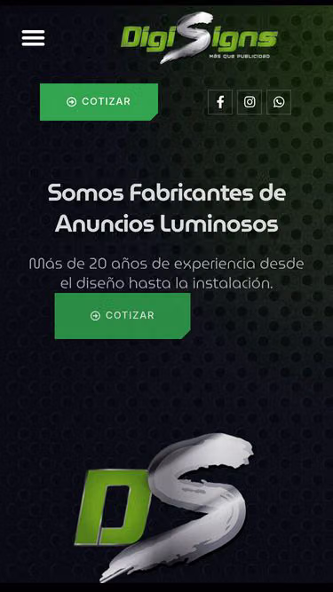 Screenshot of digisigns.com.mx