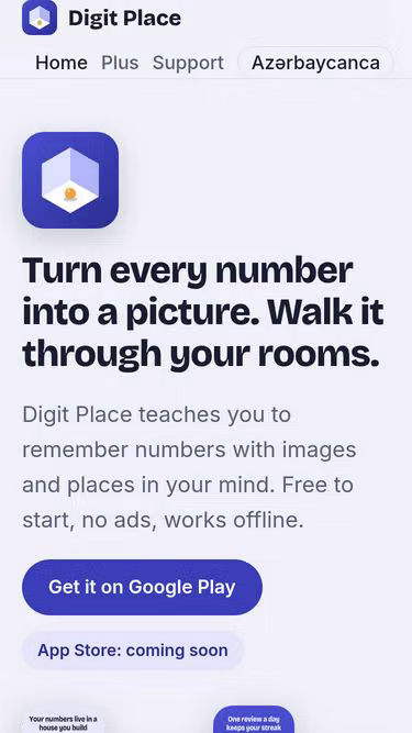 Screenshot of digit.place