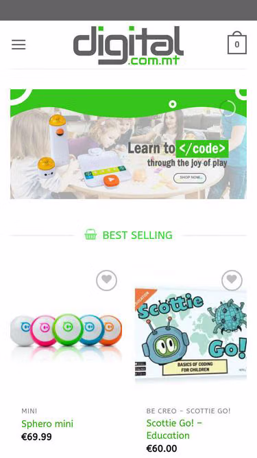 Screenshot of digital.com.mt